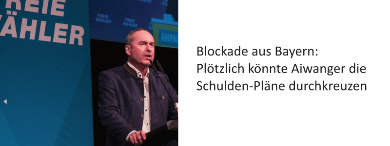 Blockade aus Bayern, Schuldenbremse