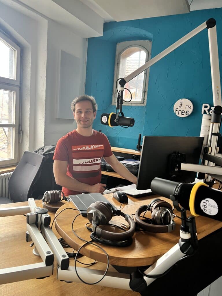 Bild des Radiomoderators Maximilian Strauß, Radio freefm in Ulm